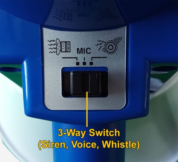 ThunderPower 450 megaphone with siren and whistle control