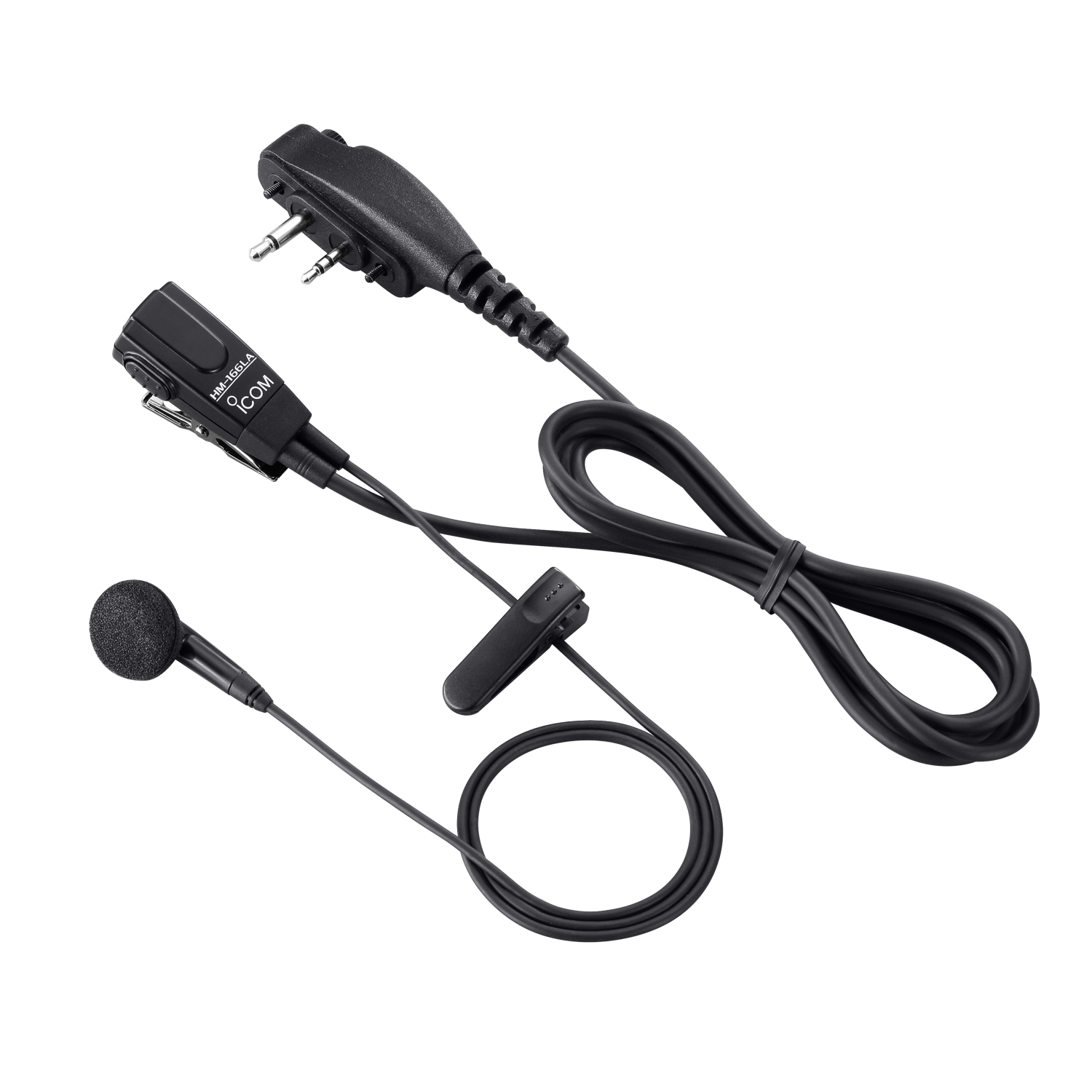 Icom HM166LA Earphone Microphone