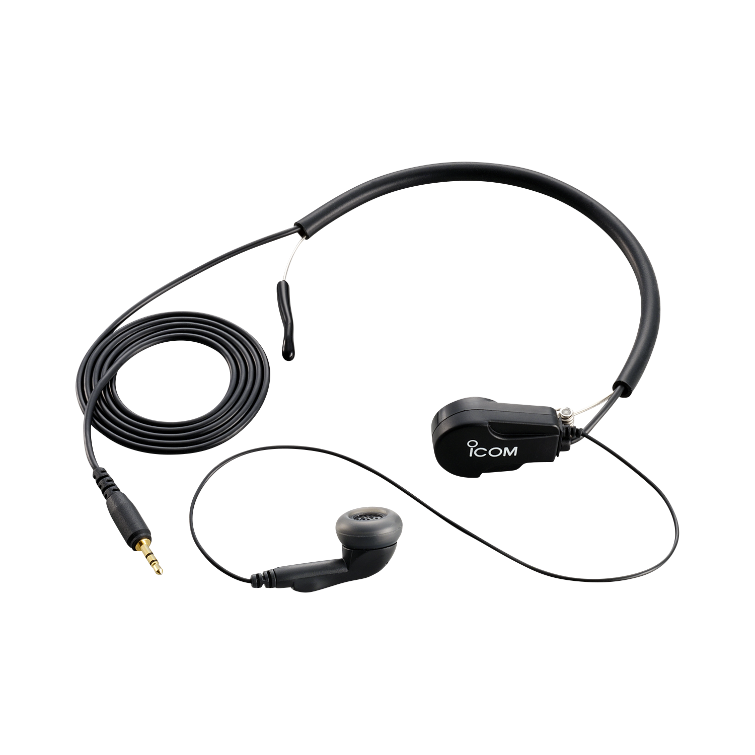 Original Icom HS97 Lightweight Earphone with Throat Mic Headset