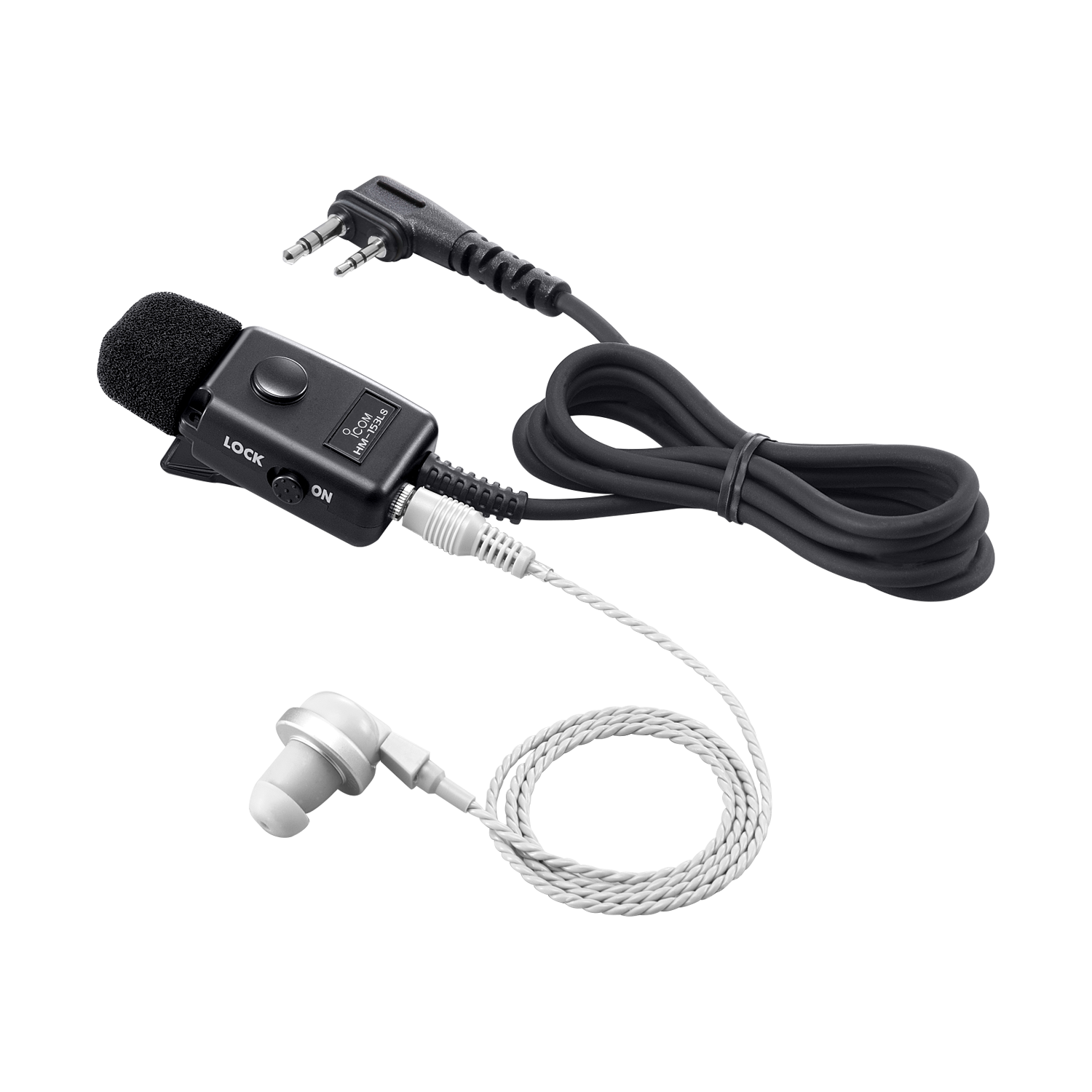 Icom HM153LS Microphone With 2.5mm Earphone Combination