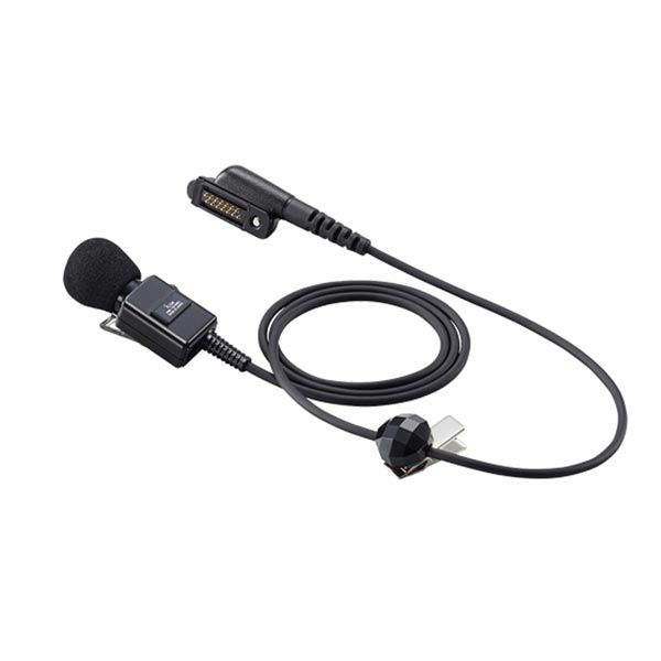 Original Icom HM163MC Lapel Mic With 2.5mm Earphone Jack