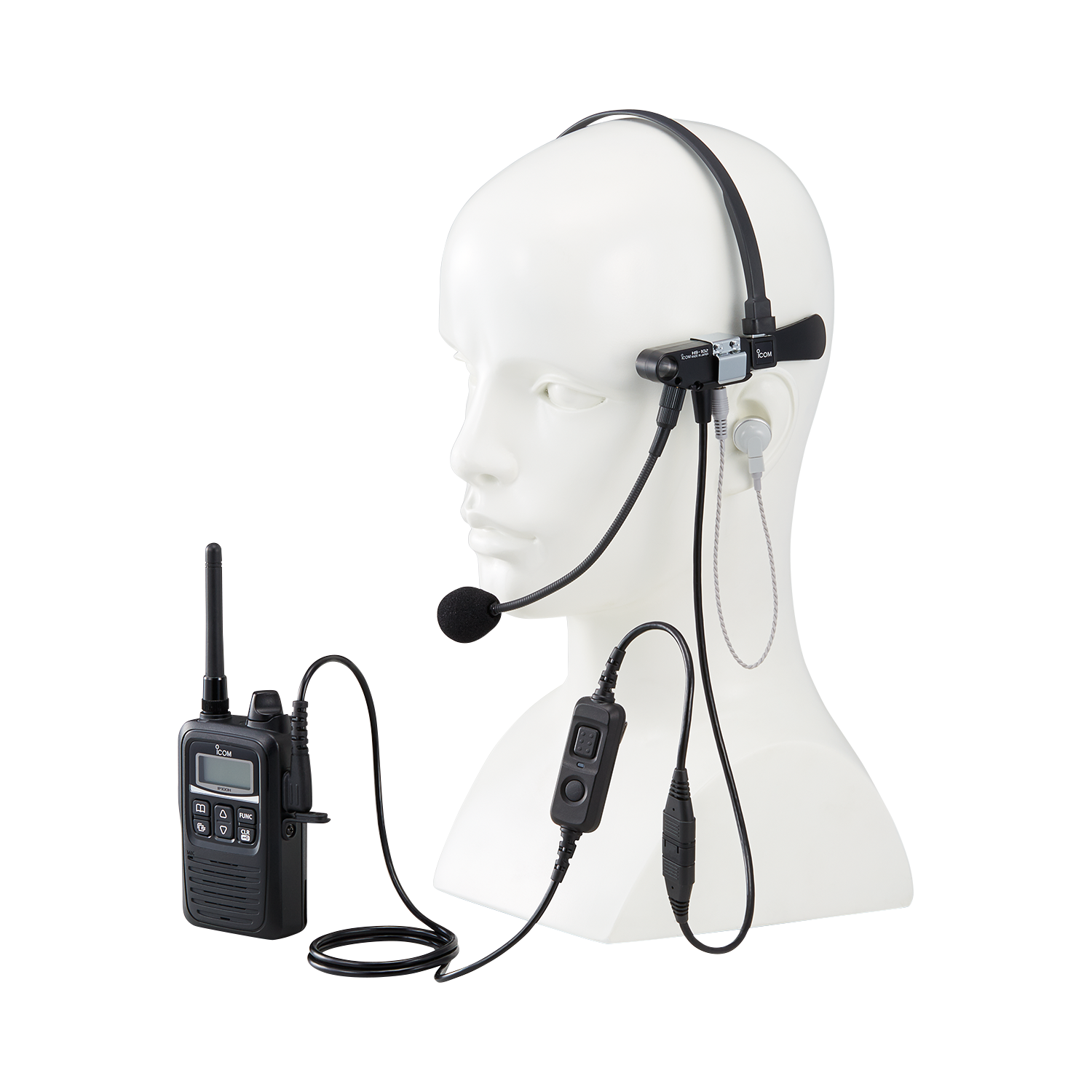 Icom HS102 Over The Head Headset With Earphone