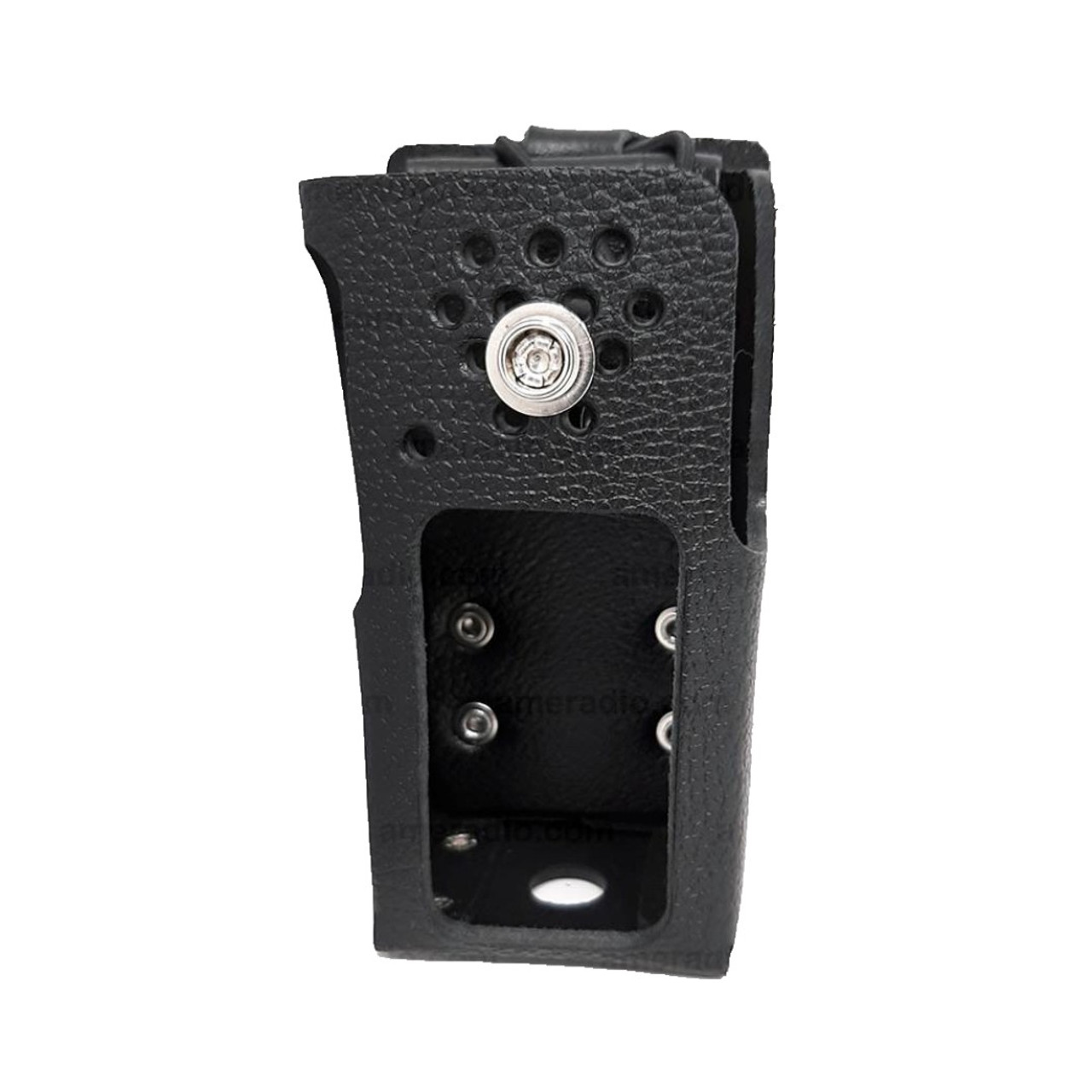 Leather Two-Way Radio Holster - Icom LCF1000TS With Cutout For Display and Full Keypad