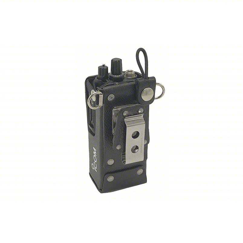 Leather Two-Way Radio Holster - Icom LCF1035SW With Display Cutout For F3400D/F4400D